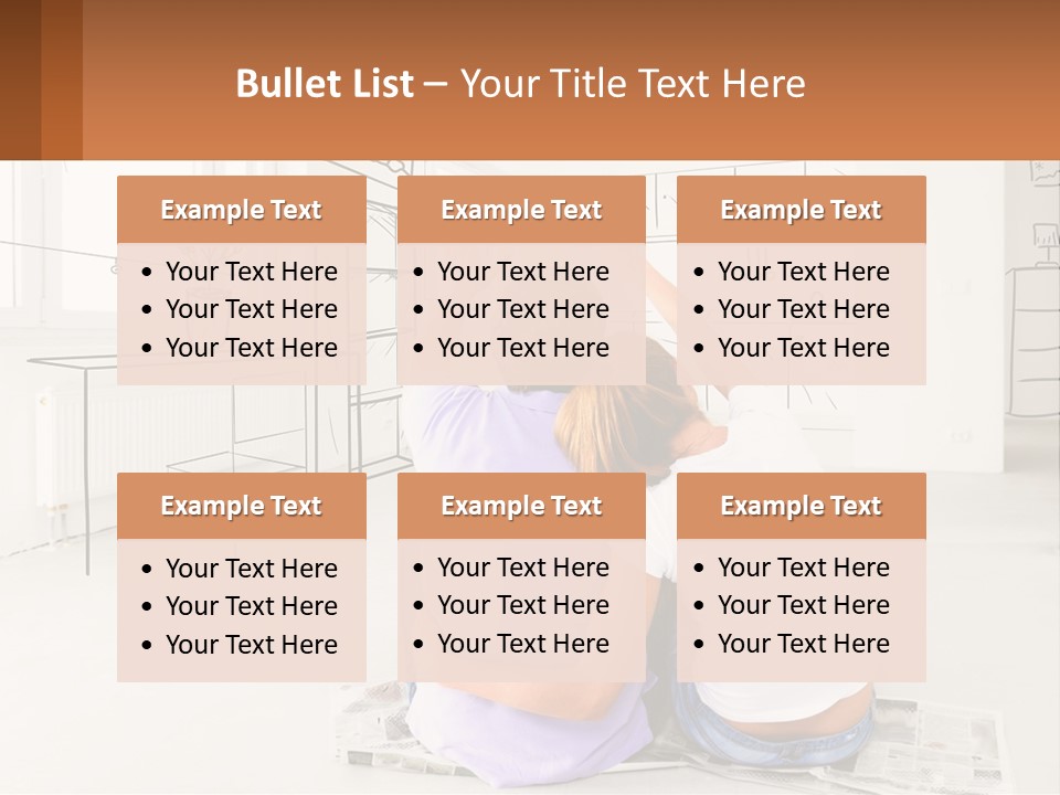 A Couple Sitting On The Floor In Front Of A Drawing PowerPoint Template