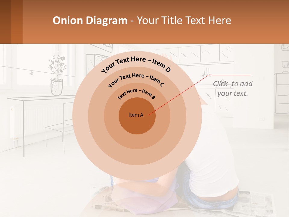 A Couple Sitting On The Floor In Front Of A Drawing PowerPoint Template
