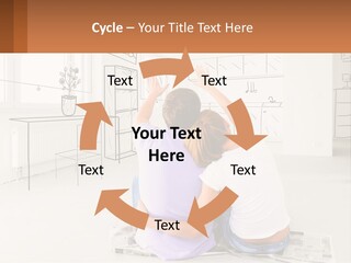 A Couple Sitting On The Floor In Front Of A Drawing PowerPoint Template