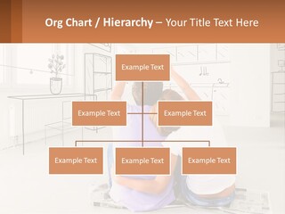A Couple Sitting On The Floor In Front Of A Drawing PowerPoint Template