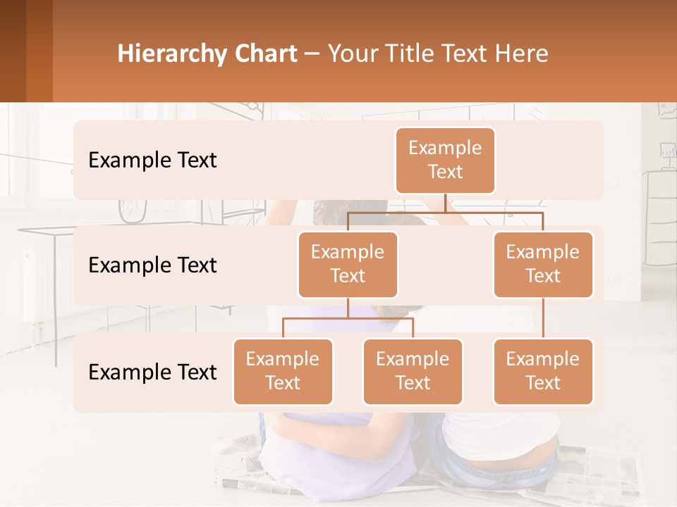 A Couple Sitting On The Floor In Front Of A Drawing PowerPoint Template