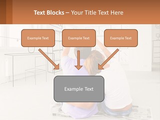A Couple Sitting On The Floor In Front Of A Drawing PowerPoint Template