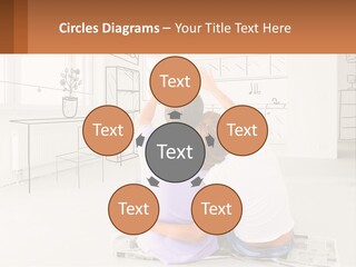 A Couple Sitting On The Floor In Front Of A Drawing PowerPoint Template