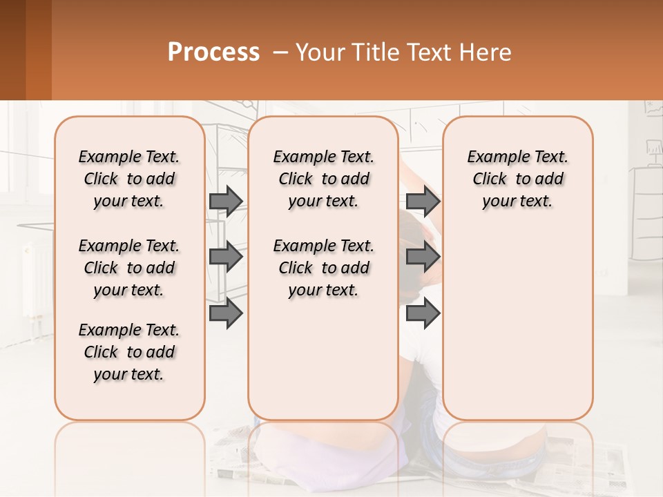 A Couple Sitting On The Floor In Front Of A Drawing PowerPoint Template