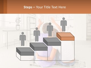 A Couple Sitting On The Floor In Front Of A Drawing PowerPoint Template