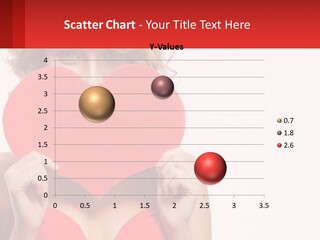 A Woman Holding A Red Heart In Front Of Her Face PowerPoint Template