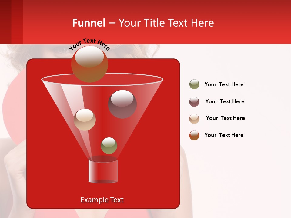A Woman Holding A Red Heart In Front Of Her Face PowerPoint Template