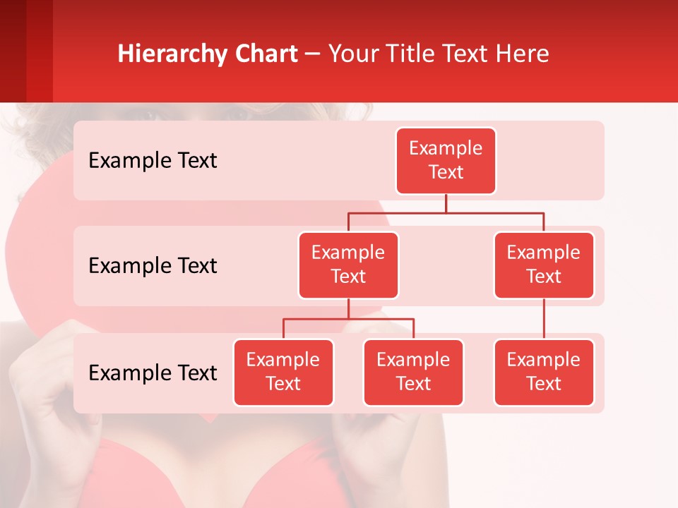 A Woman Holding A Red Heart In Front Of Her Face PowerPoint Template