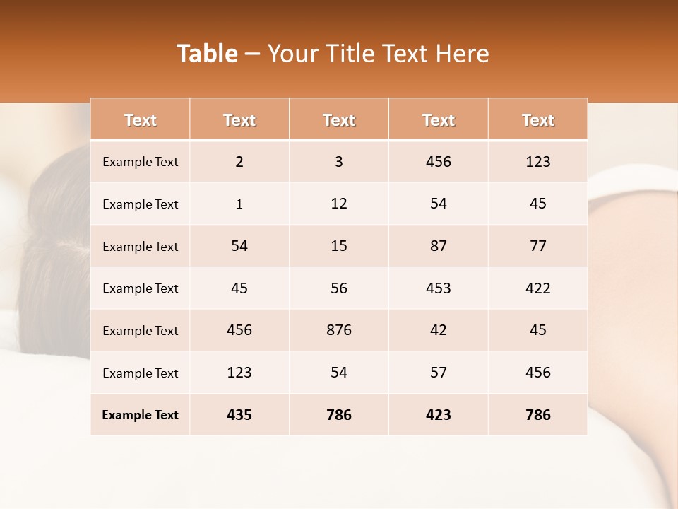 A Woman Sleeping On A Bed With Her Eyes Closed PowerPoint Template