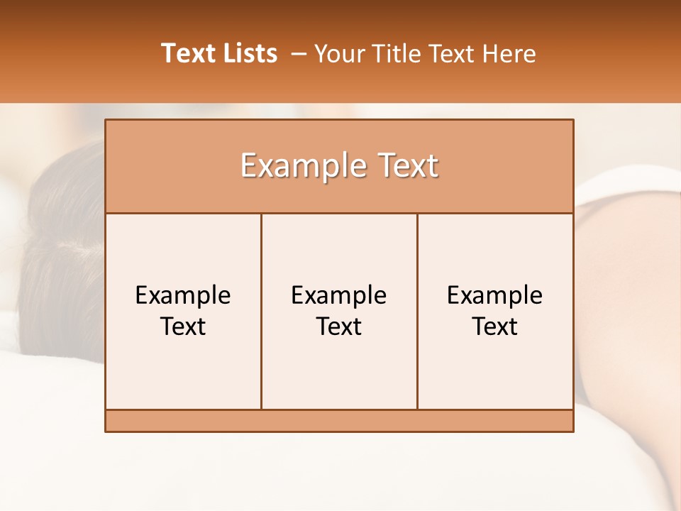 A Woman Sleeping On A Bed With Her Eyes Closed PowerPoint Template