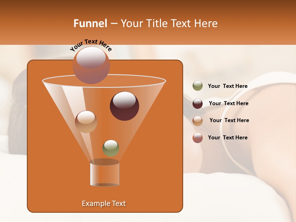 A Woman Sleeping On A Bed With Her Eyes Closed PowerPoint Template