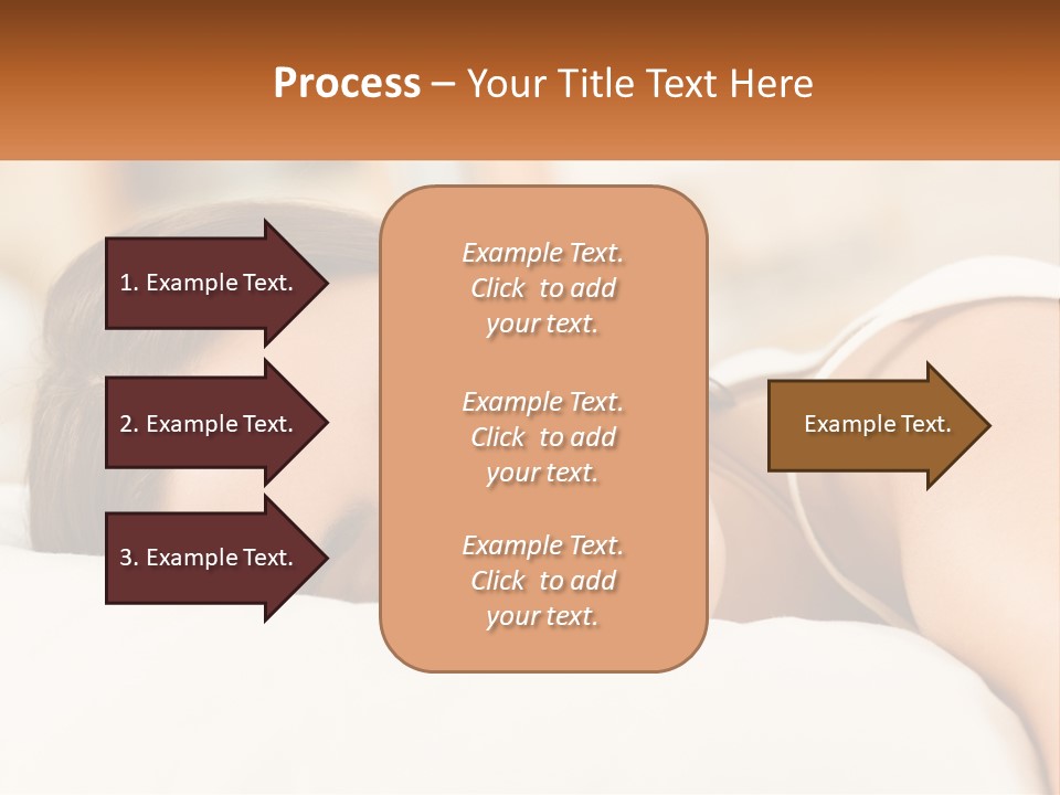 A Woman Sleeping On A Bed With Her Eyes Closed PowerPoint Template
