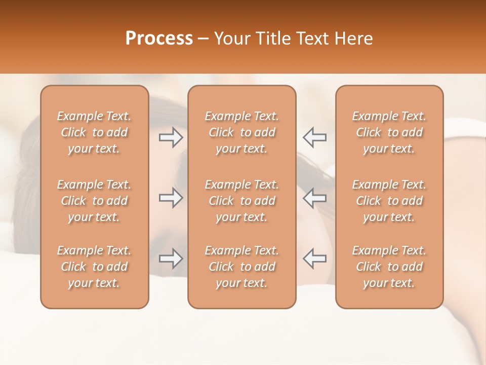 A Woman Sleeping On A Bed With Her Eyes Closed PowerPoint Template