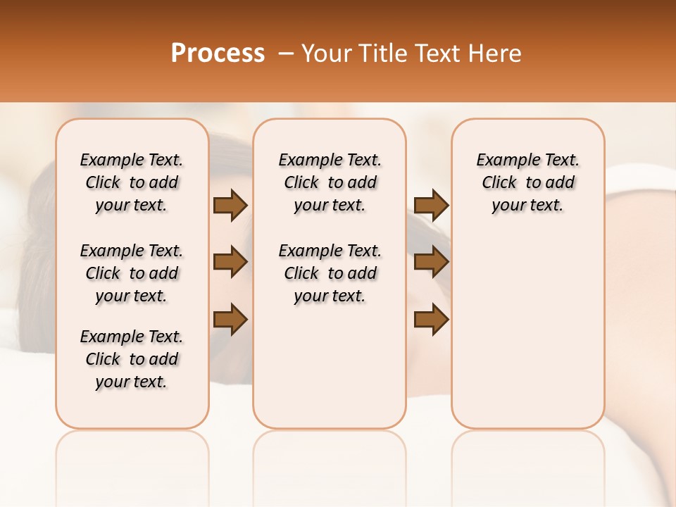 A Woman Sleeping On A Bed With Her Eyes Closed PowerPoint Template