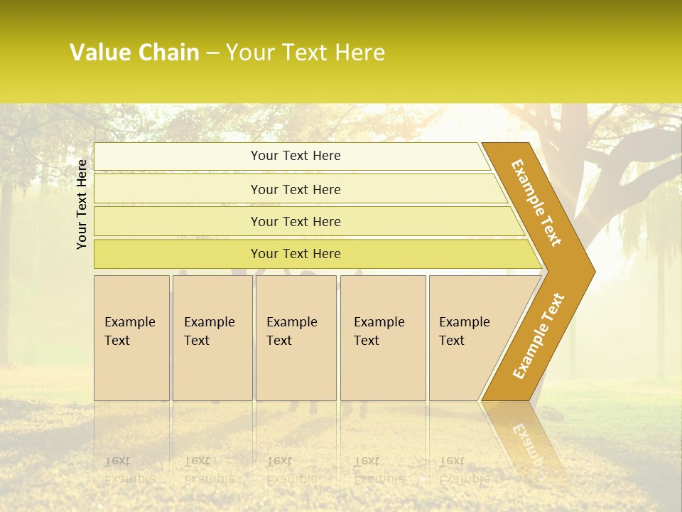 A Group Of People Standing Under A Tree With Their Arms In The Air PowerPoint Template