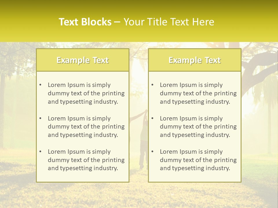 A Group Of People Standing Under A Tree With Their Arms In The Air PowerPoint Template