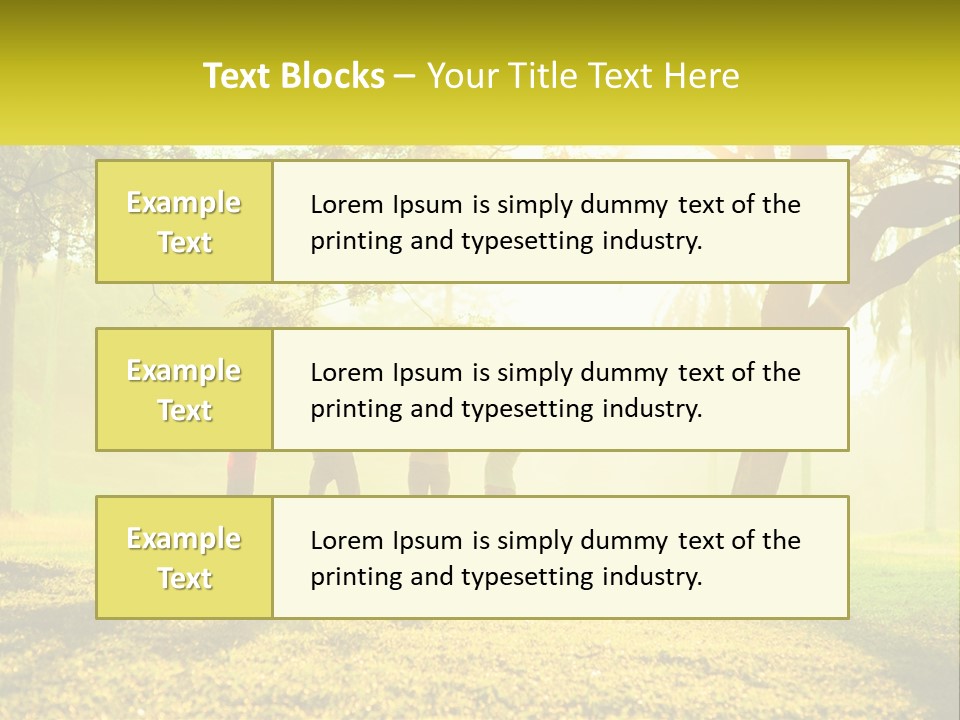 A Group Of People Standing Under A Tree With Their Arms In The Air PowerPoint Template