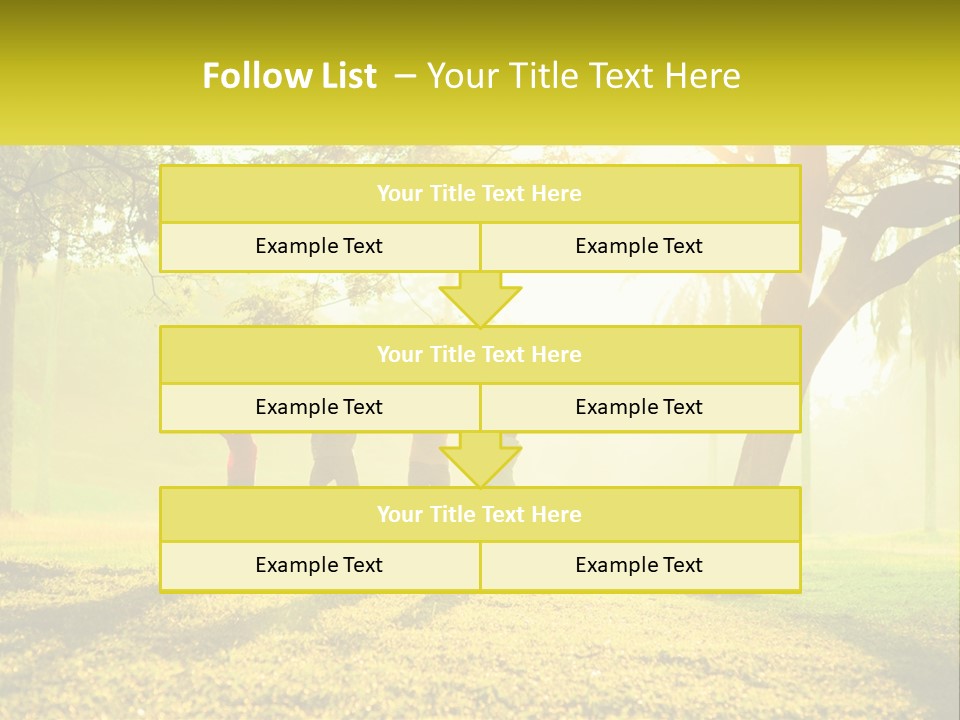 A Group Of People Standing Under A Tree With Their Arms In The Air PowerPoint Template