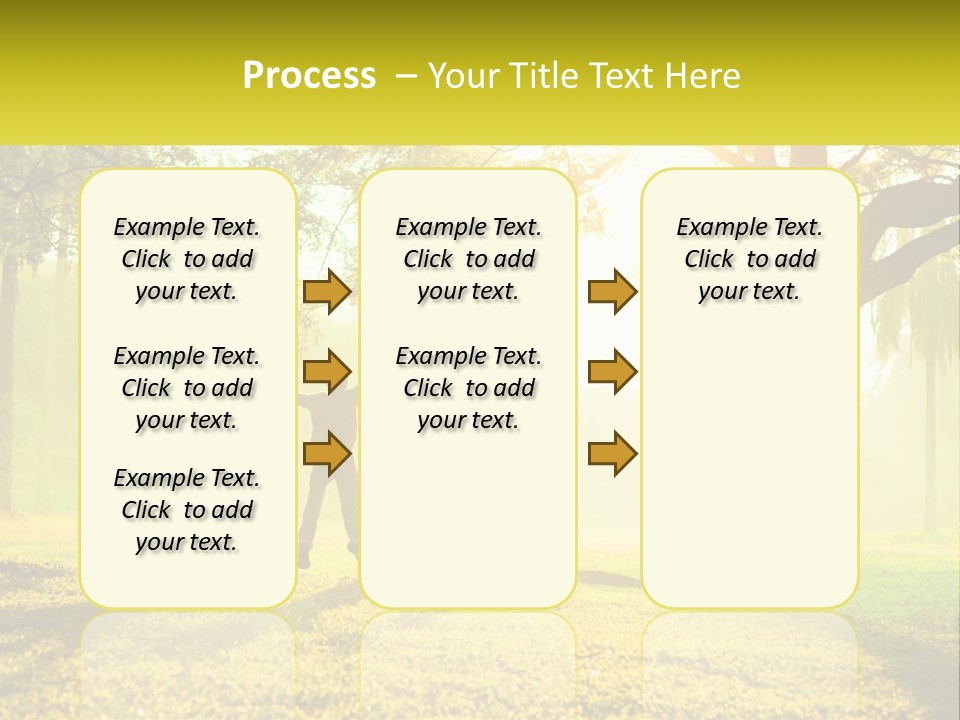 A Group Of People Standing Under A Tree With Their Arms In The Air PowerPoint Template