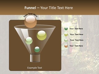 A Group Of Children Standing In The Woods PowerPoint Template