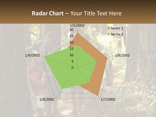 A Group Of Children Standing In The Woods PowerPoint Template