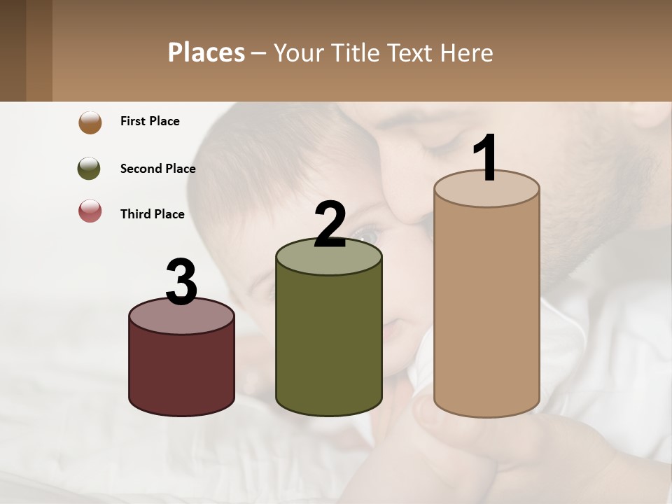 A Man Holding A Baby In His Arms PowerPoint Template