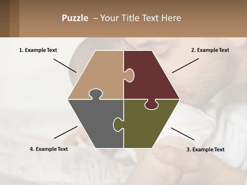 A Man Holding A Baby In His Arms PowerPoint Template