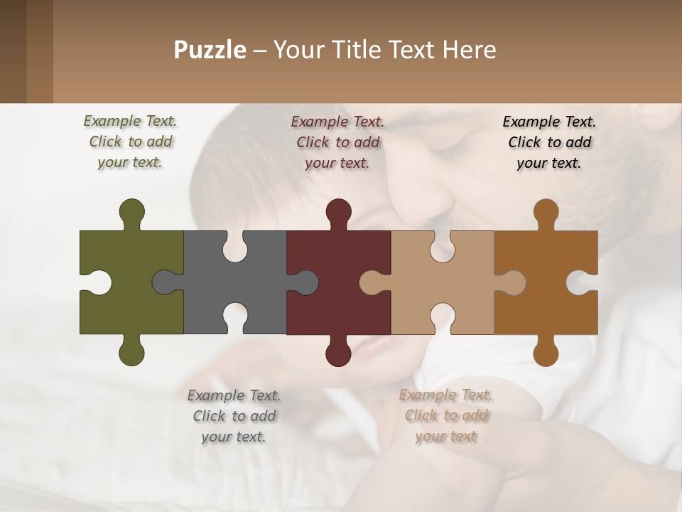 A Man Holding A Baby In His Arms PowerPoint Template