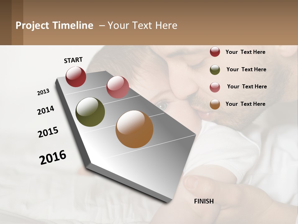 A Man Holding A Baby In His Arms PowerPoint Template