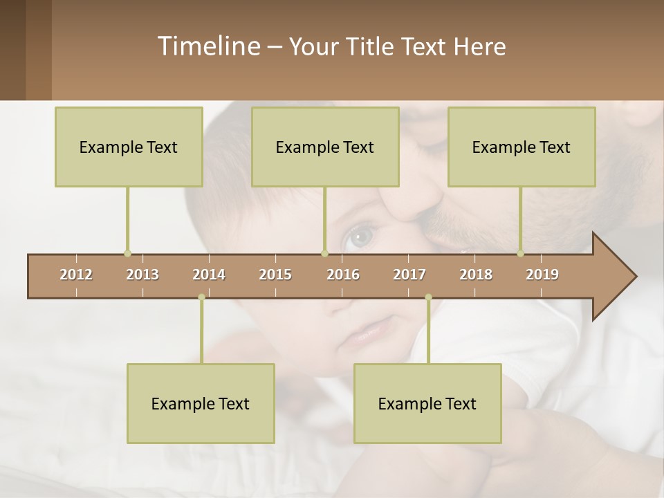A Man Holding A Baby In His Arms PowerPoint Template