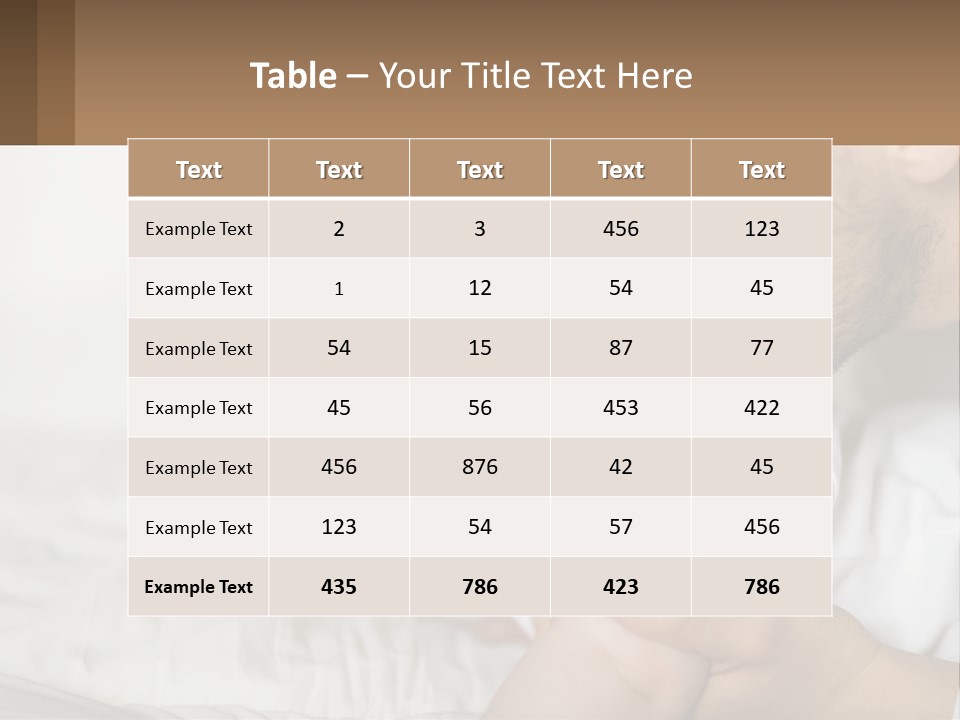 A Man Holding A Baby In His Arms PowerPoint Template