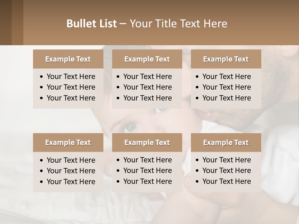 A Man Holding A Baby In His Arms PowerPoint Template