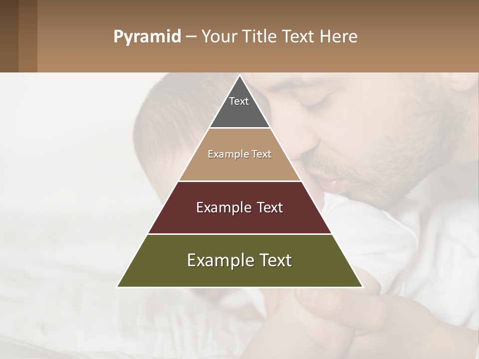 A Man Holding A Baby In His Arms PowerPoint Template