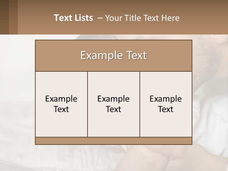 A Man Holding A Baby In His Arms PowerPoint Template