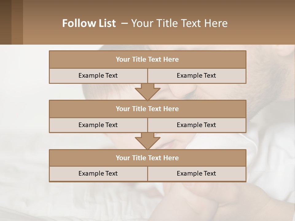 A Man Holding A Baby In His Arms PowerPoint Template