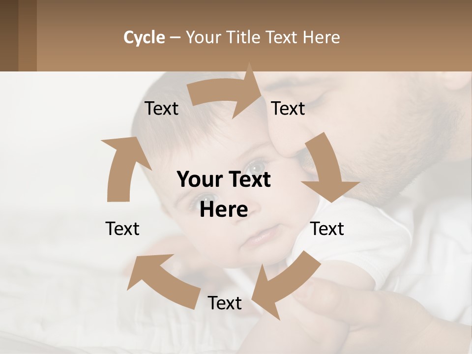 A Man Holding A Baby In His Arms PowerPoint Template