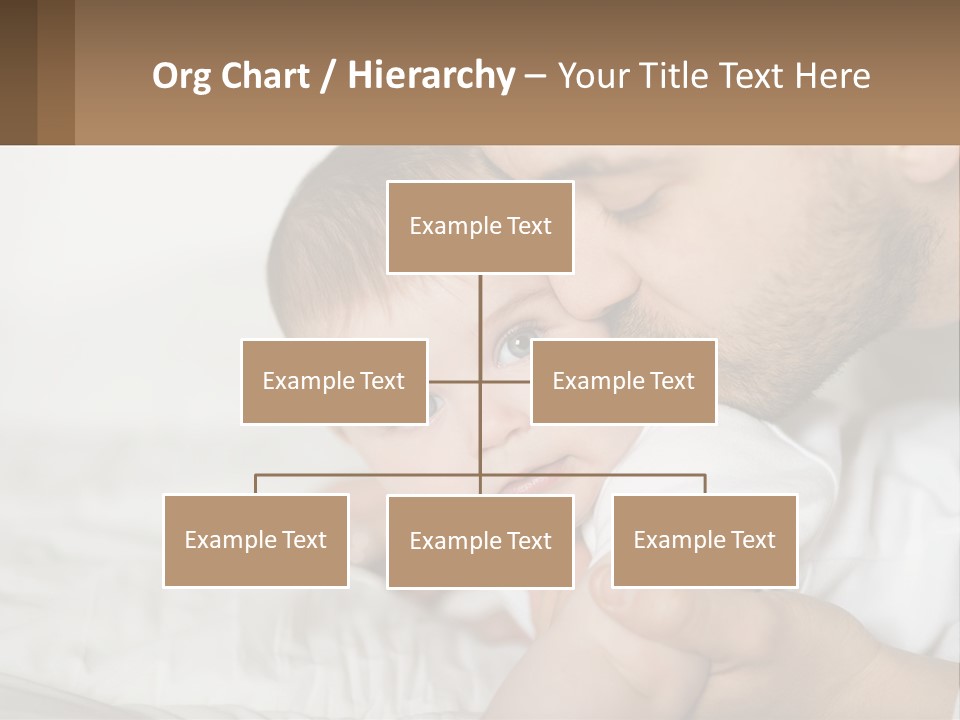 A Man Holding A Baby In His Arms PowerPoint Template