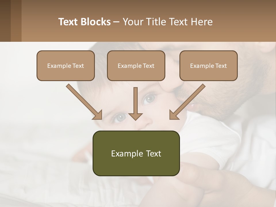 A Man Holding A Baby In His Arms PowerPoint Template