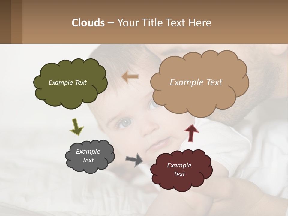 A Man Holding A Baby In His Arms PowerPoint Template