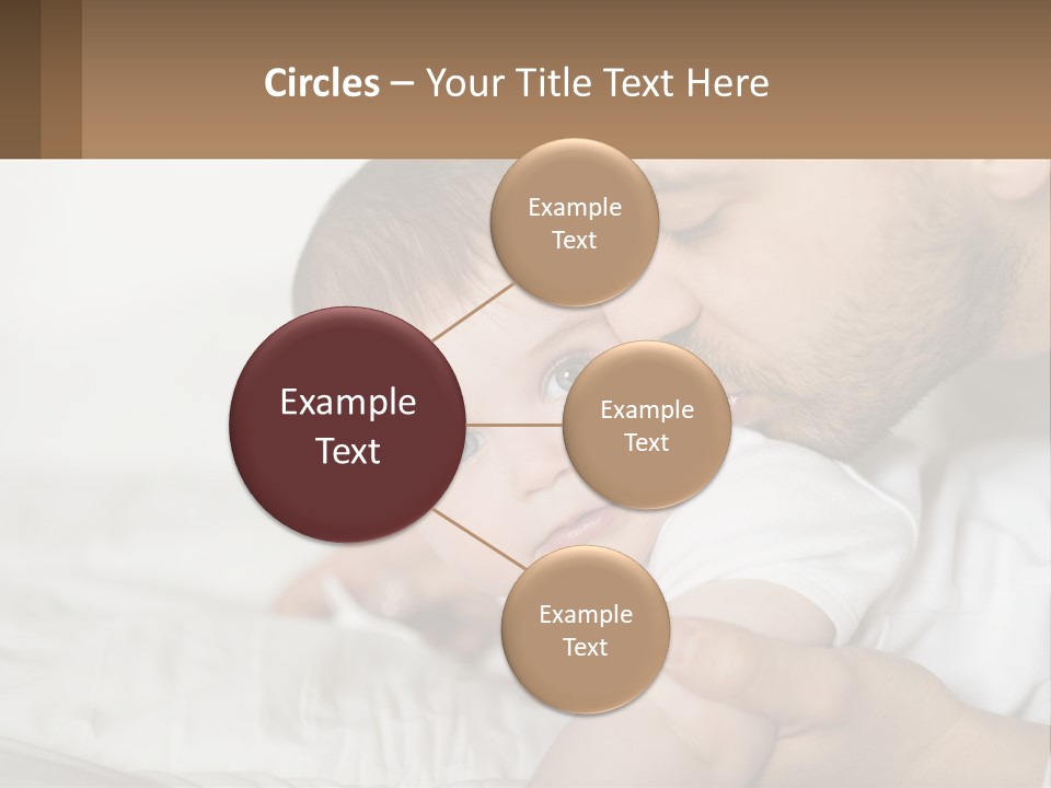 A Man Holding A Baby In His Arms PowerPoint Template