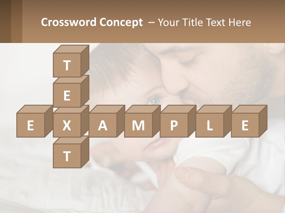 A Man Holding A Baby In His Arms PowerPoint Template