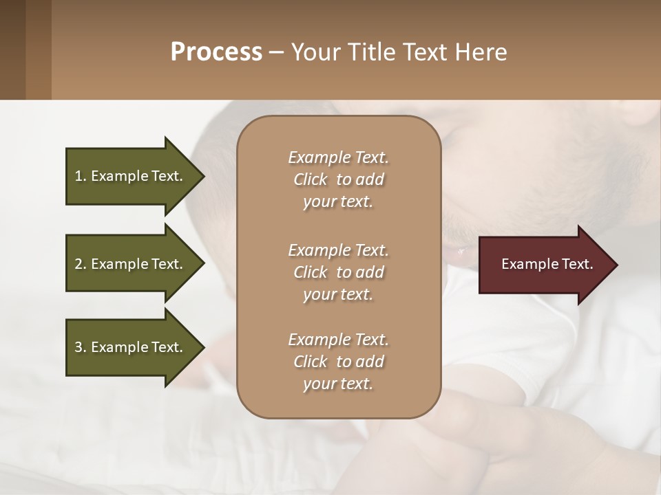 A Man Holding A Baby In His Arms PowerPoint Template