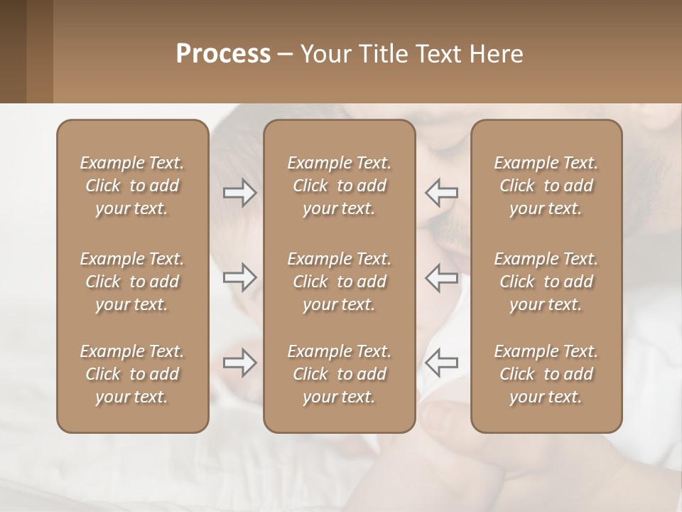 A Man Holding A Baby In His Arms PowerPoint Template