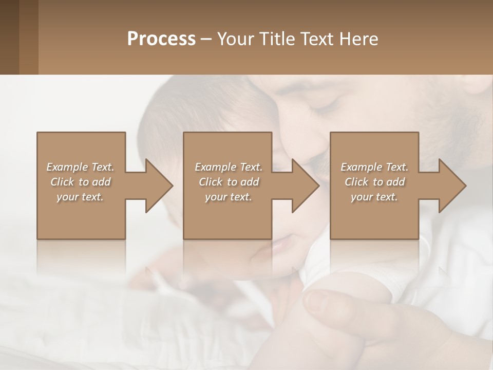 A Man Holding A Baby In His Arms PowerPoint Template