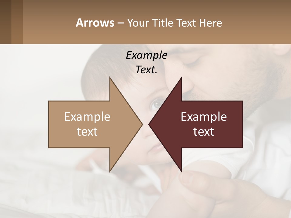 A Man Holding A Baby In His Arms PowerPoint Template