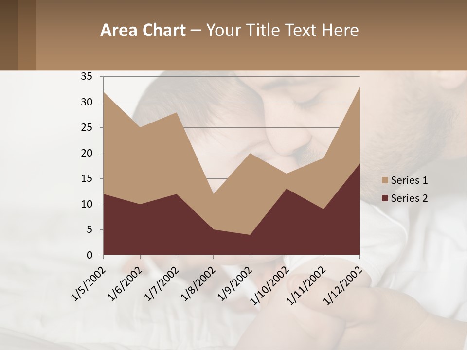 A Man Holding A Baby In His Arms PowerPoint Template