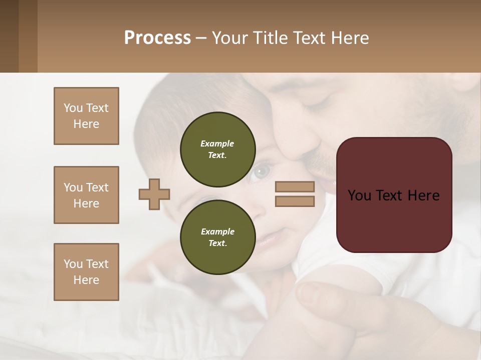 A Man Holding A Baby In His Arms PowerPoint Template