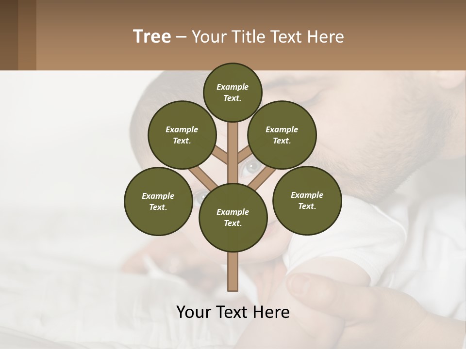 A Man Holding A Baby In His Arms PowerPoint Template