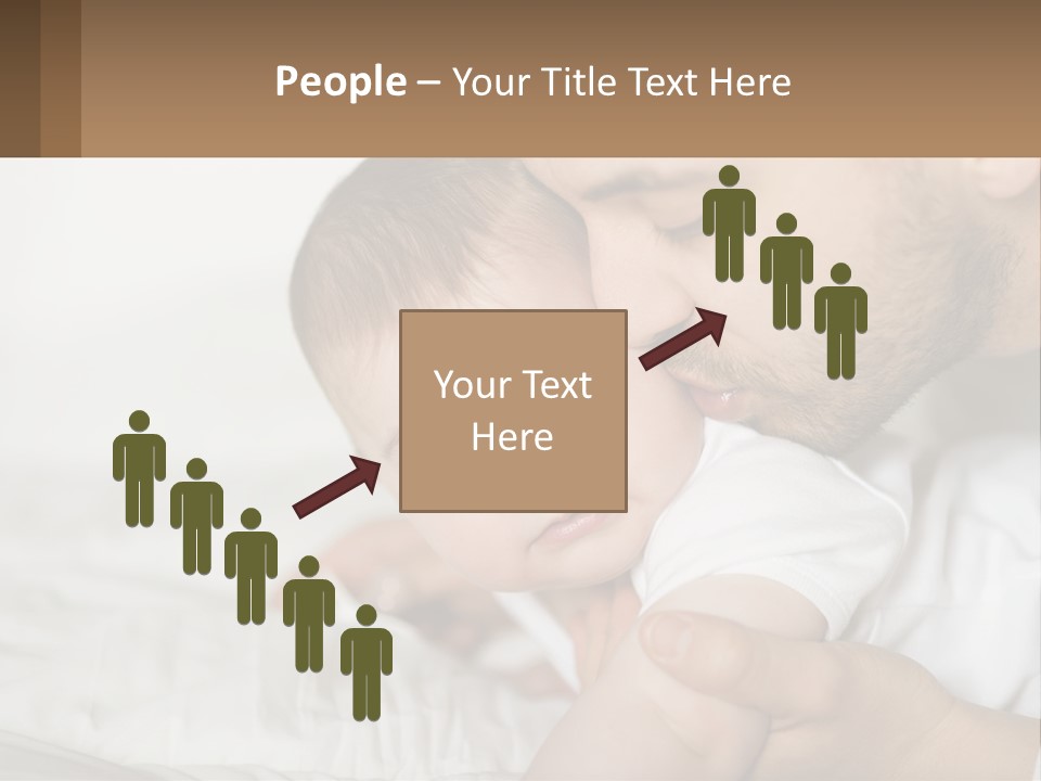 A Man Holding A Baby In His Arms PowerPoint Template