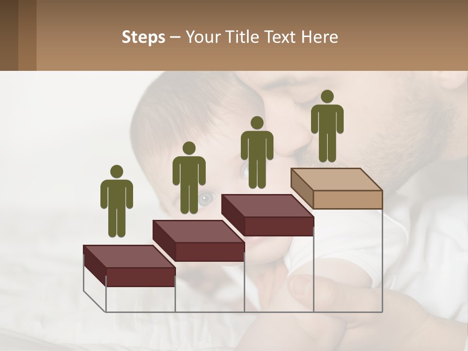 A Man Holding A Baby In His Arms PowerPoint Template